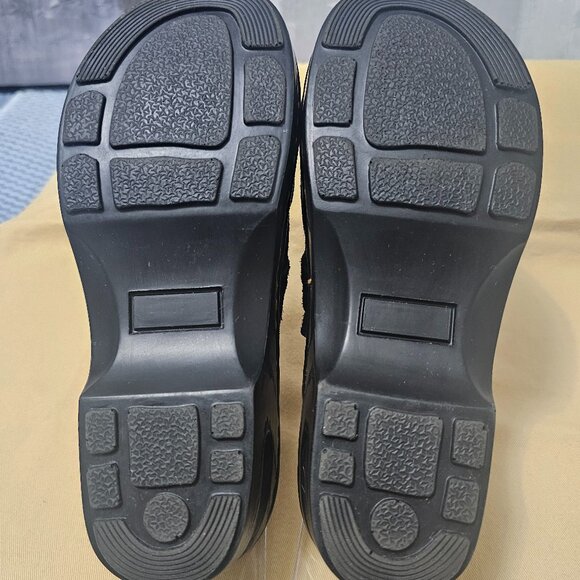 Great Northwest Indigo Chavira Black Suede Slip On Clogs Mules Shoes Size 6.5 - Picture 6 of 7